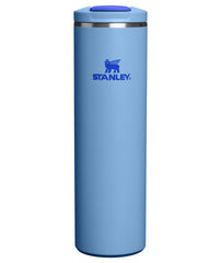 STANLEY Transit mug face avant montrant le design et la couleur bleu ciel utile au transport