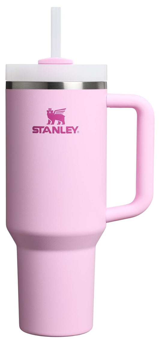 STANLEY vue avant du tumbler 40 oz Cherry Blossom montrant le design moderne et durable