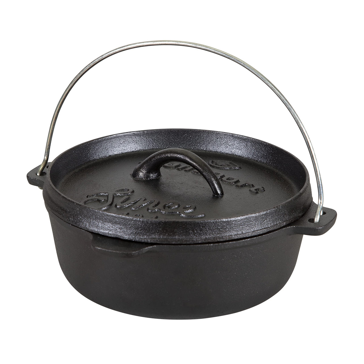 Stansport vue avant de la cocotte fonte robuste pour cuisson uniforme