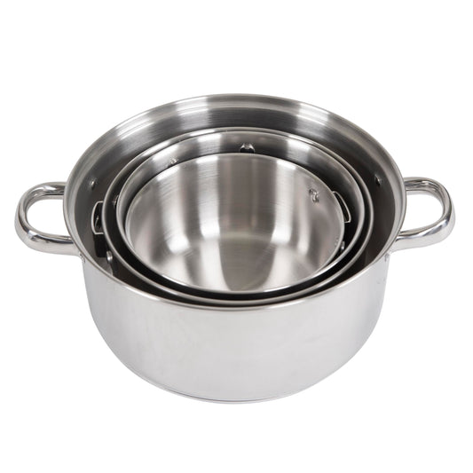 Stansport poêle 10 pouces avec couvercle universel, cuisson polyvalente