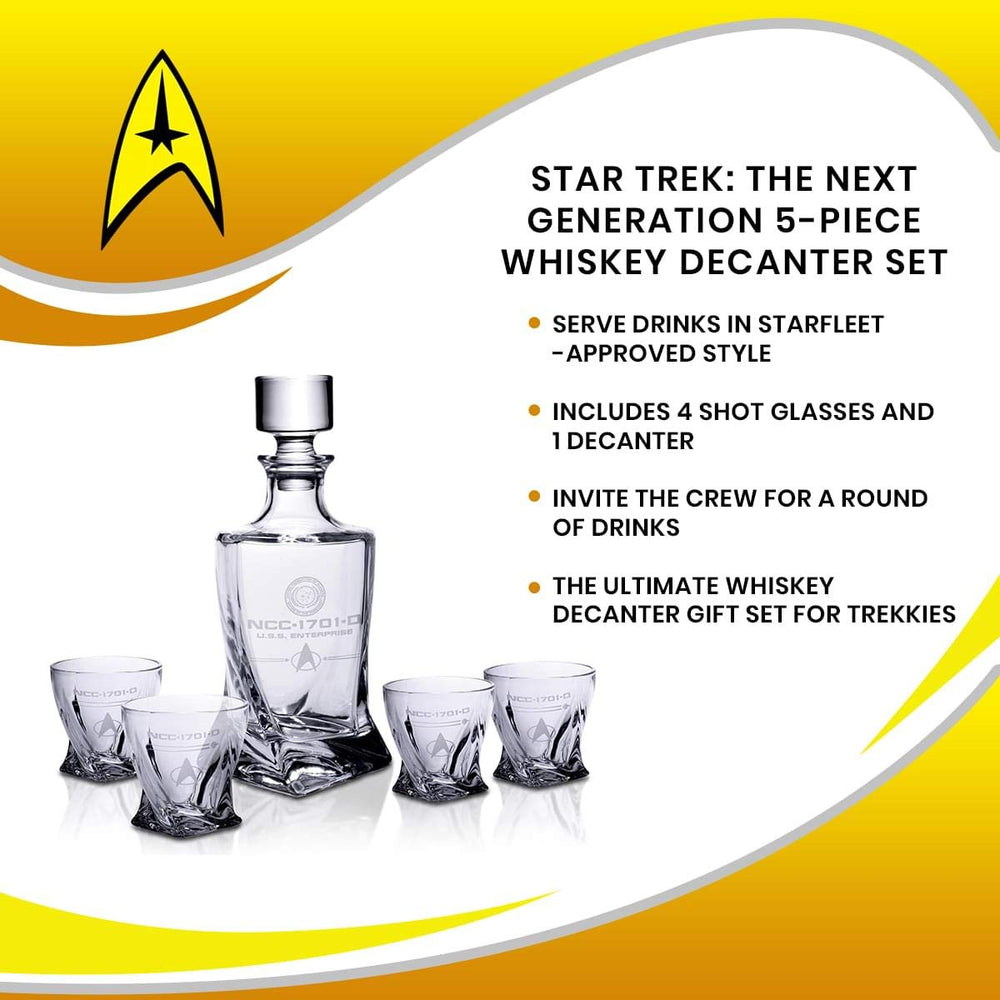 Coffret Star Trek présenté sur un bar soulignant design pour collection