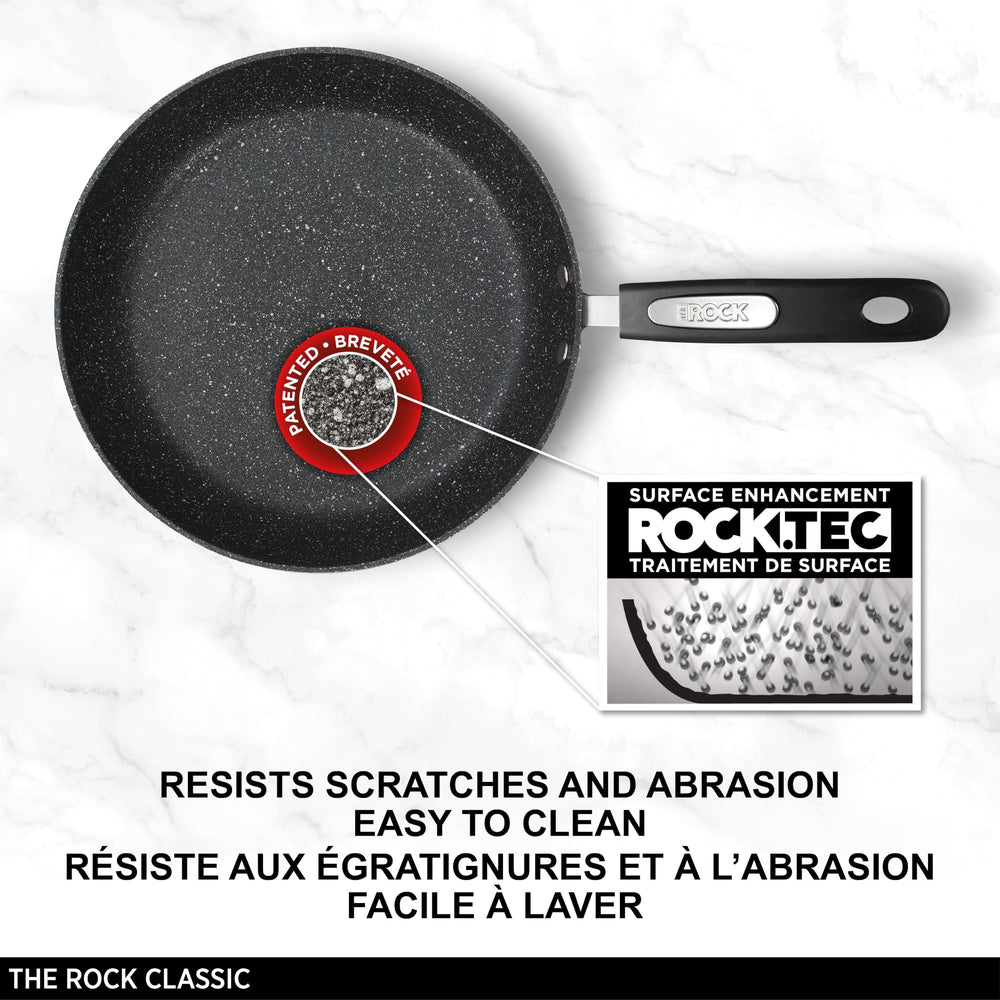 Starfrit gros plan intérieur Rock.Tec montrant texture antiadhésive durable
