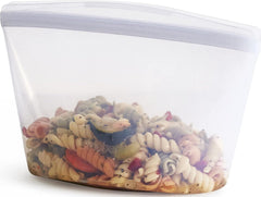 Stasher bol transparent vue avant montrant étanchéité et capacité