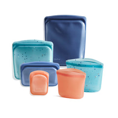 Stasher face avant montrant kit 6 pièces, organisation pratique