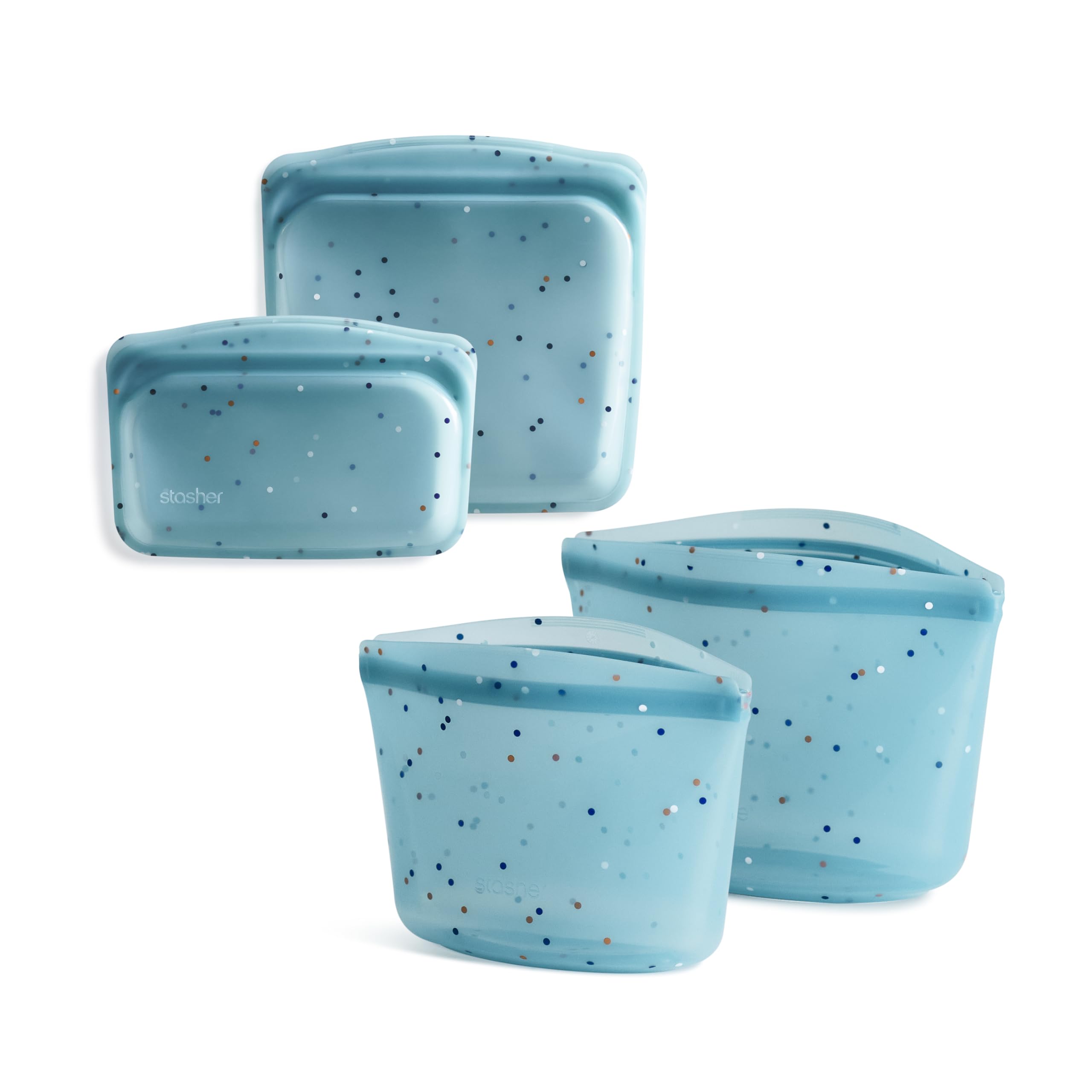 Stasher face avant sac Sea Spray montrant design et couleur pratique