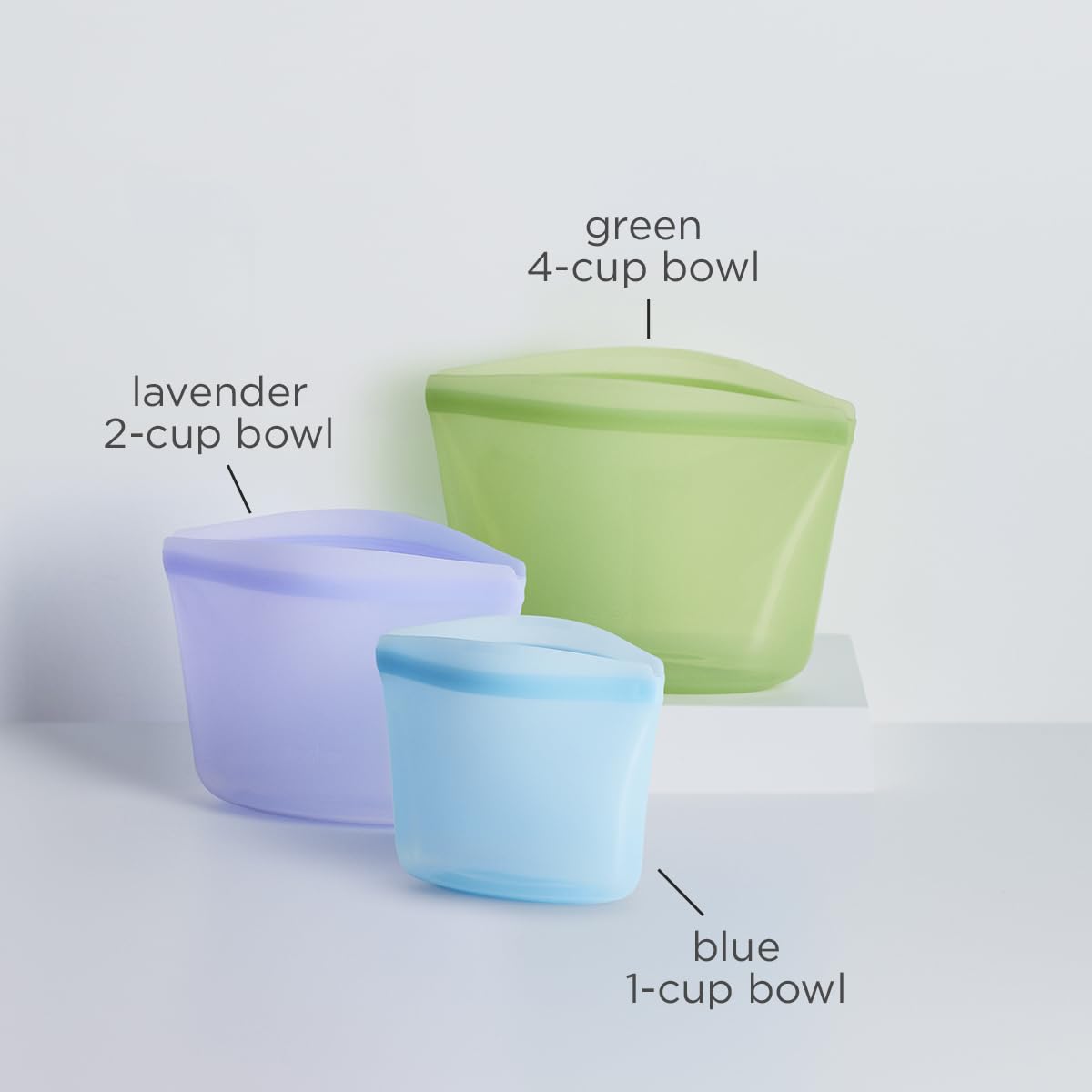 Gros plan silicone Stasher montrant texture durable et sécurité