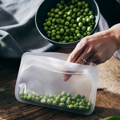 Stasher texture silicone platine résistance et qualité alimentaire