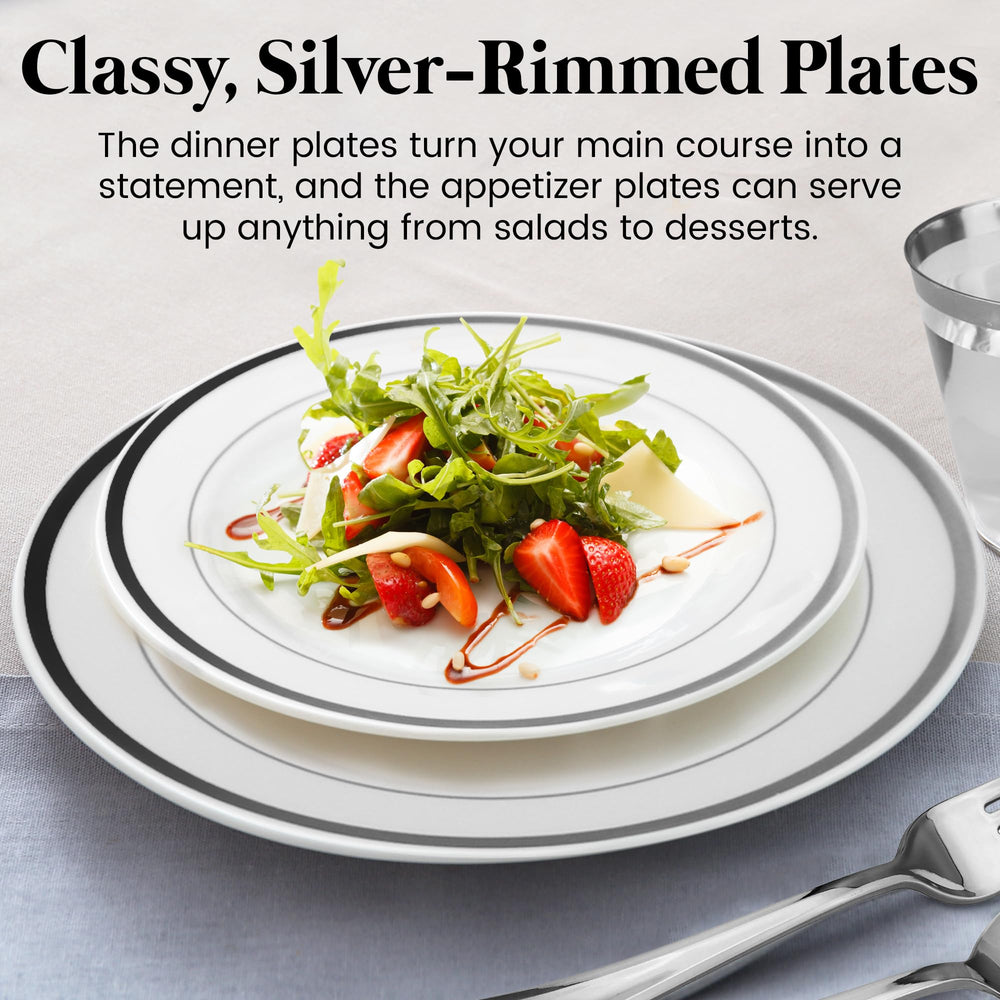 Stately Elegance Designs couverts argentés en gros plan robustes pour servir confortablement