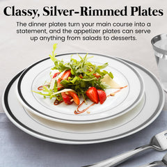 Stately Elegance Designs couverts argentés en gros plan robustes pour servir confortablement