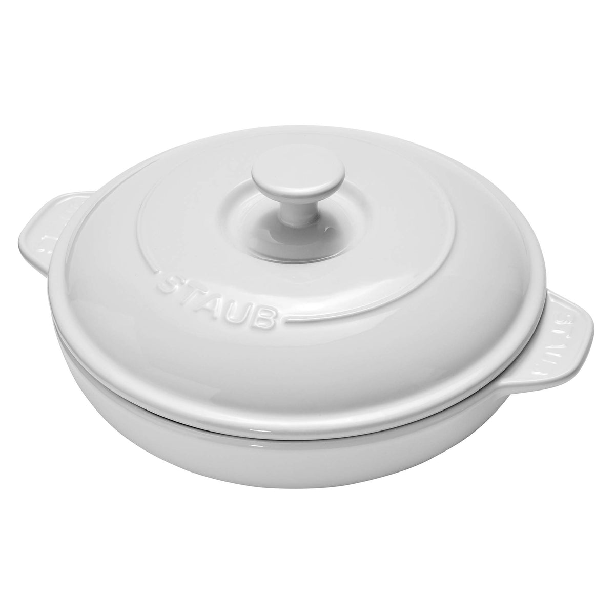 STAUB plat brie face avant blanc élégant et résistant