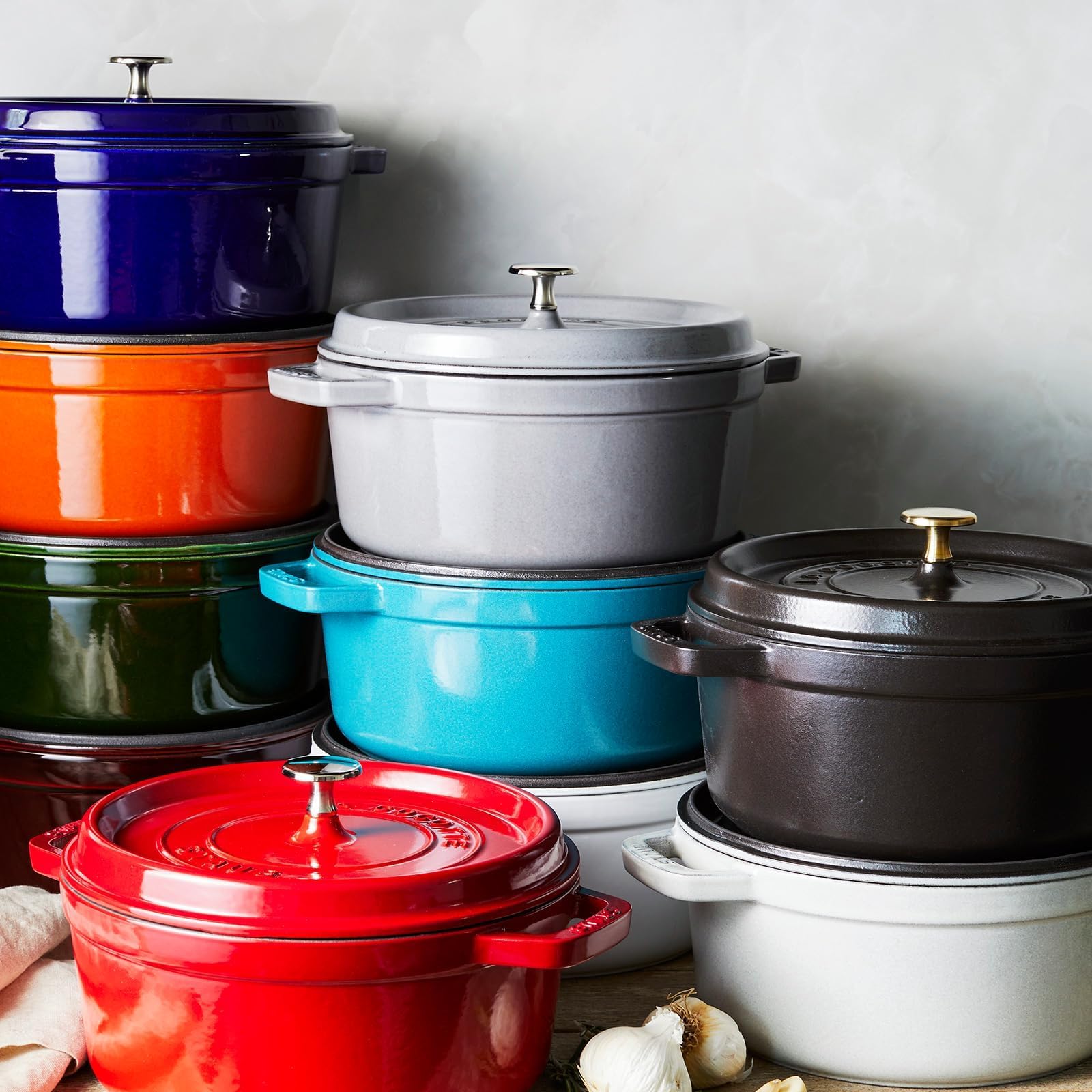 Staub fond émaillé lisse compatible induction et diffusion de chaleur uniforme
