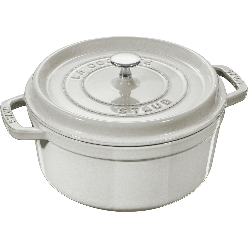 Staub cocotte White Truffle face avant beau fini et service élégant