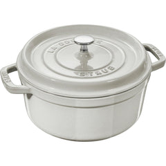 Staub cocotte White Truffle face avant beau fini et service élégant