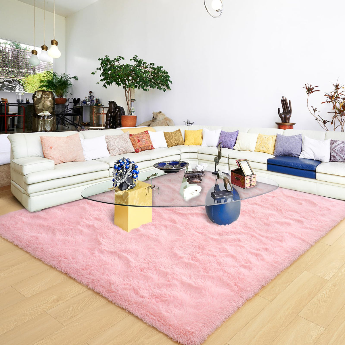 ST. BRIDGE tapis rose vue de face apportant confort et décor