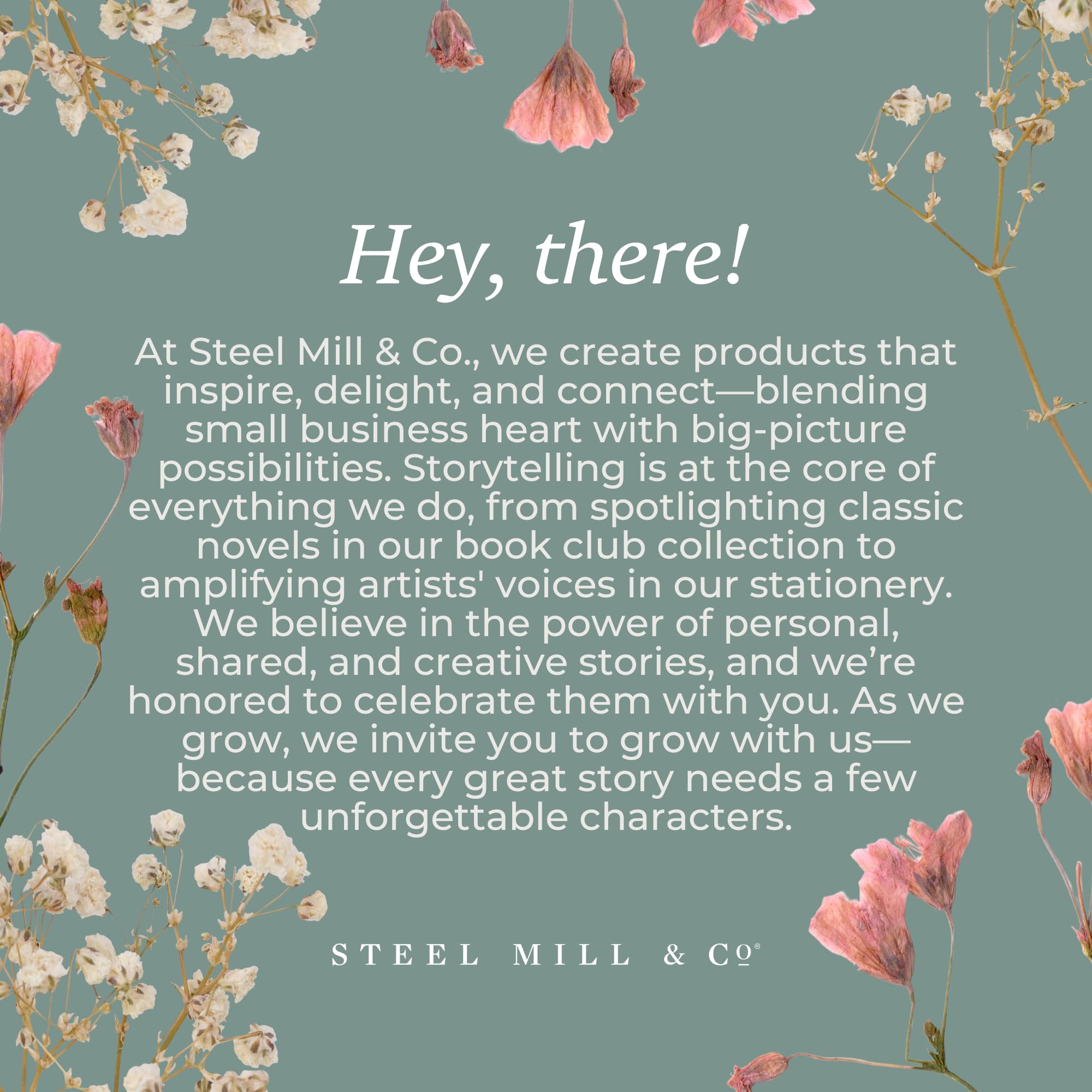 STEEL MILL AND CO. vase présentant une petite composition florale, touche élégante