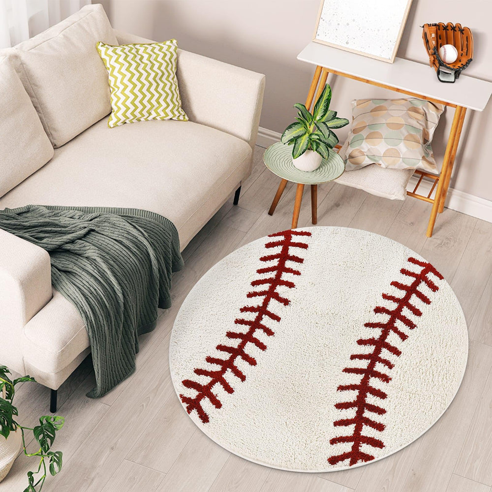 STEF tapis baseball gros plan microfibre montrant douceur
