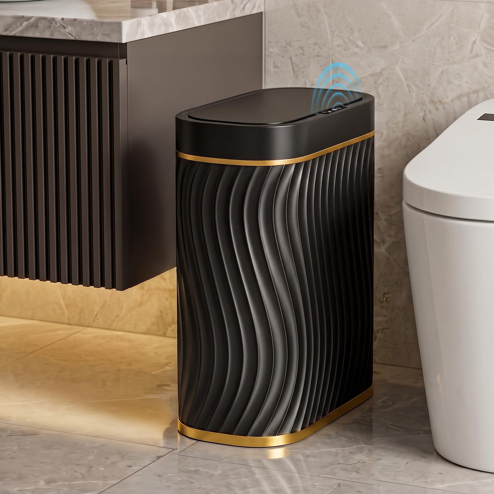 steo spce vue avant de la poubelle compacte pratique et élégante