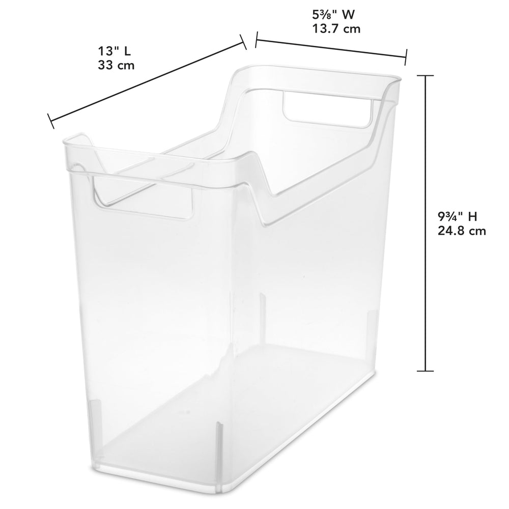 Sterilite comparaison de taille avec une main illustrant échelle et maniabilité