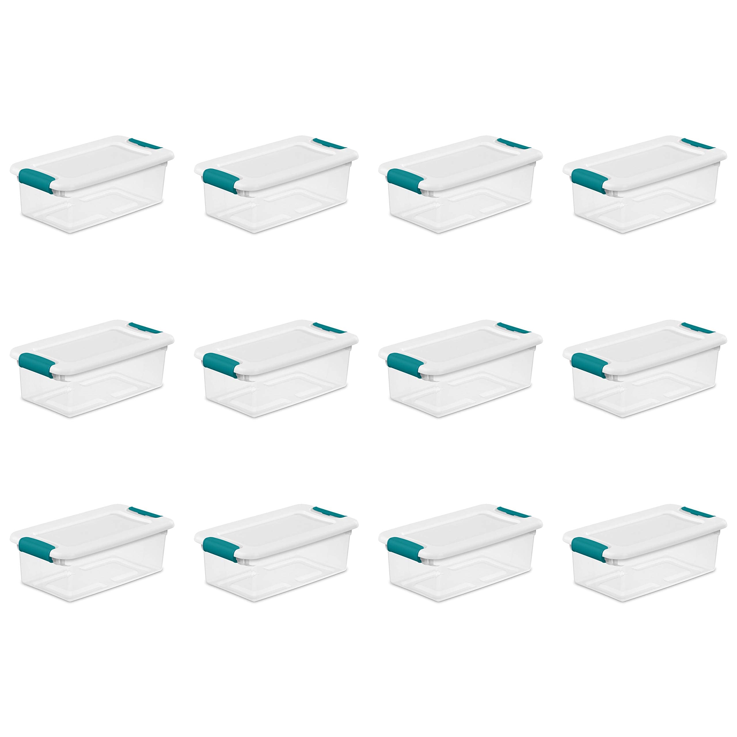Sterilite vue avant de la boîte fermée montrant finition propre et gain de place
