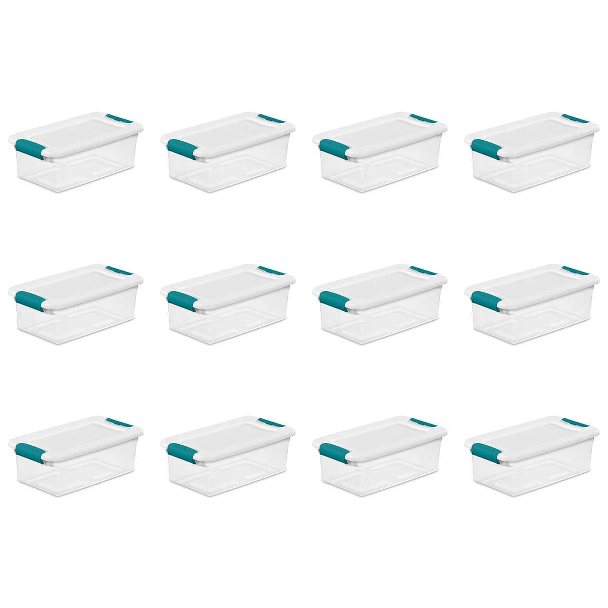 Sterilite vue avant de la boîte fermée montrant finition propre et gain de place