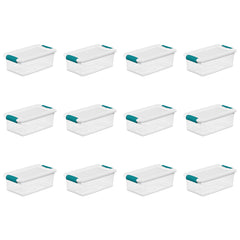Sterilite vue avant de la boîte fermée montrant finition propre et gain de place