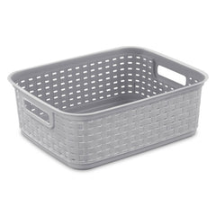 Sterilite gros plan sur tressage imitation osier offrant esthétique et ventilation