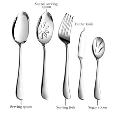 stilloye couverts en situation sur table dressée, valorise repas