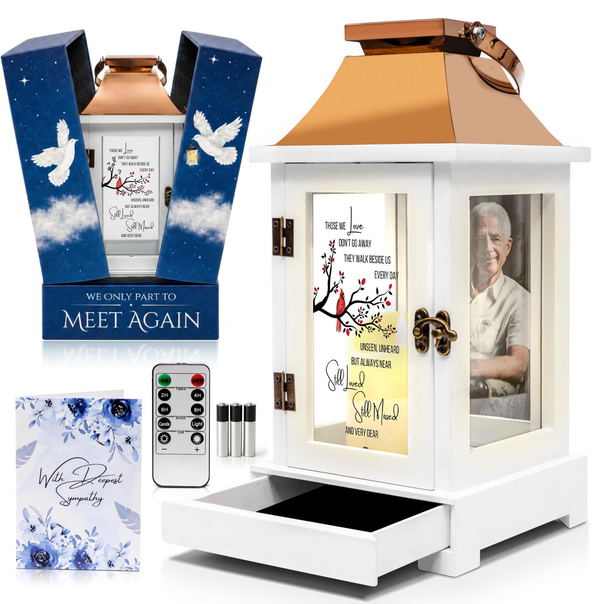 STILLWIND lanterne face avec coffret prête à offrir, design apaisant et présentation soignée