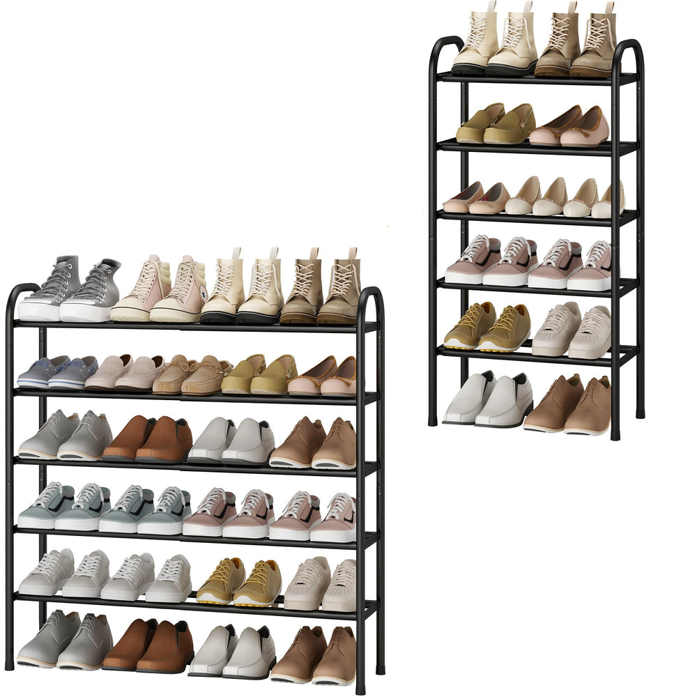 STO STO étagère chaussures face avant capacité 24 paires et gain d'espace