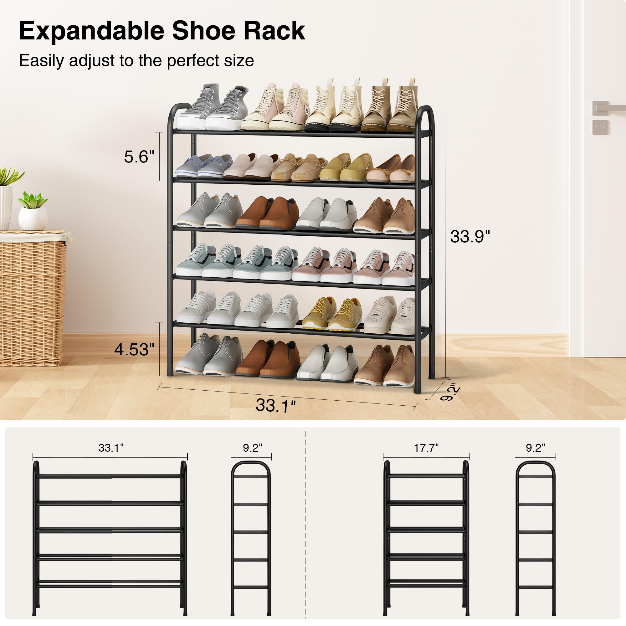 STO STO étagère en situation entrée organise chaussures et décore l'espace