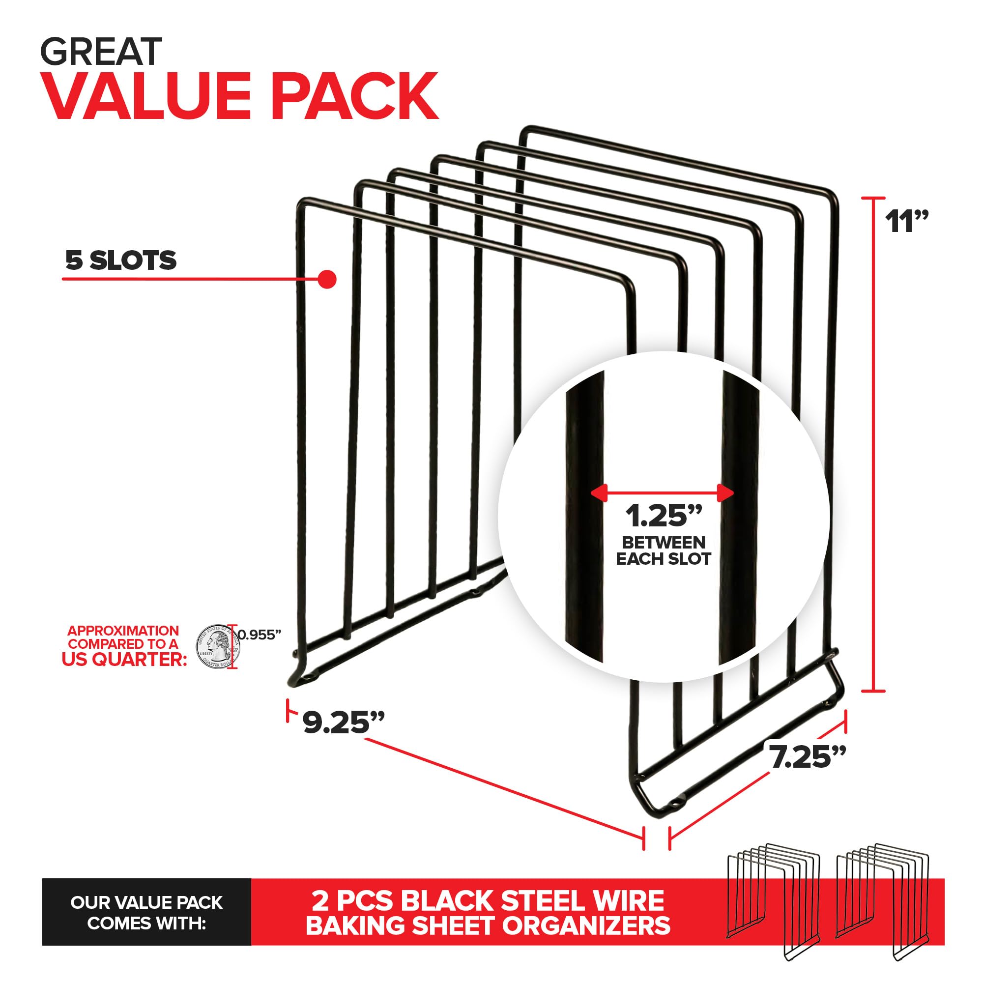 Stock Your Home gros plan sur les séparateurs métalliques, protection anti-rayures