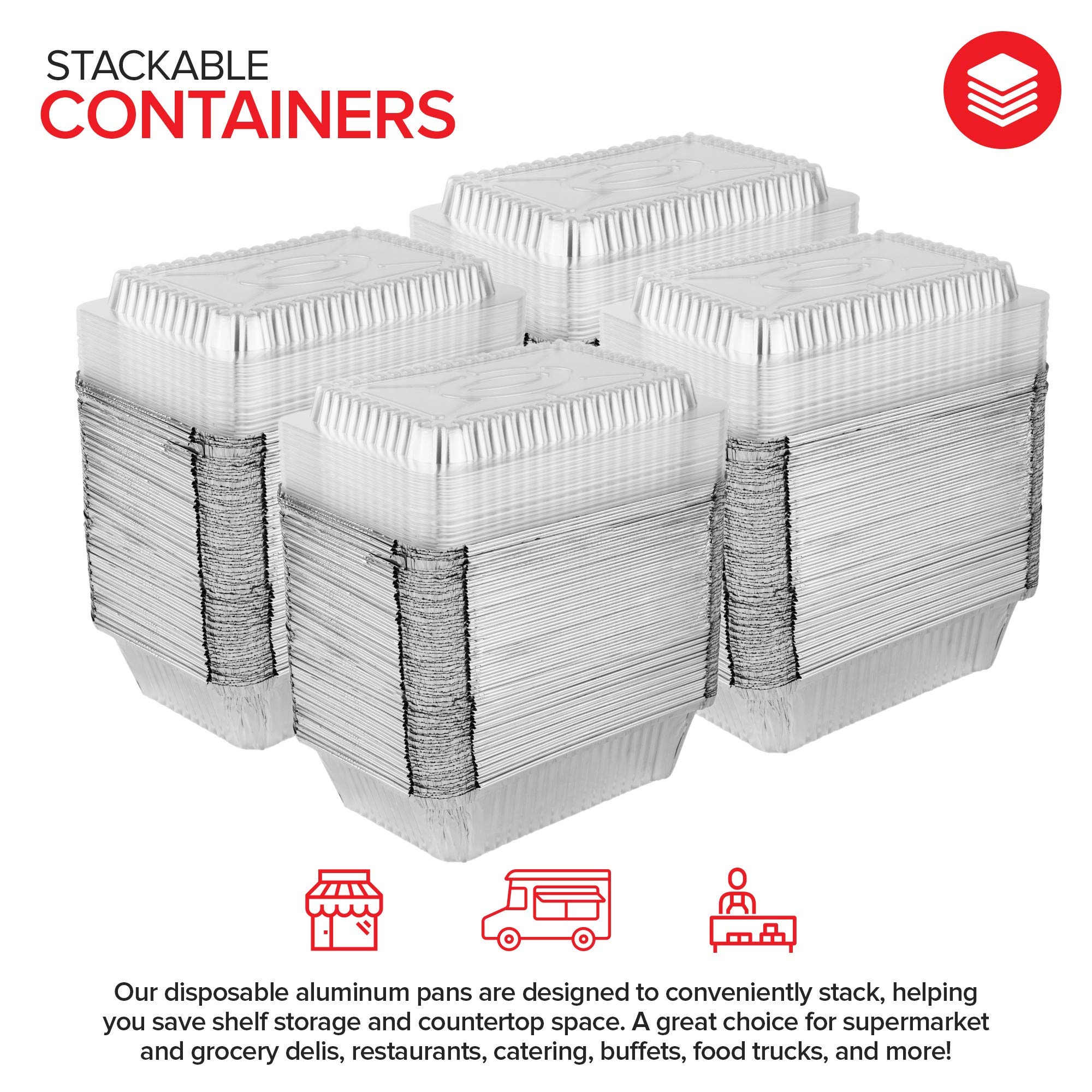 Stock Your Home lot empilé de 100 barquettes optimisant stockage et logistique