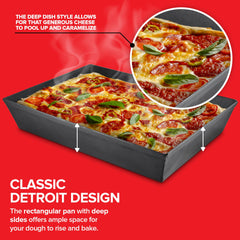 Stock Your Home plat en usage avec pizza cuite démontrant croûte caramélisée