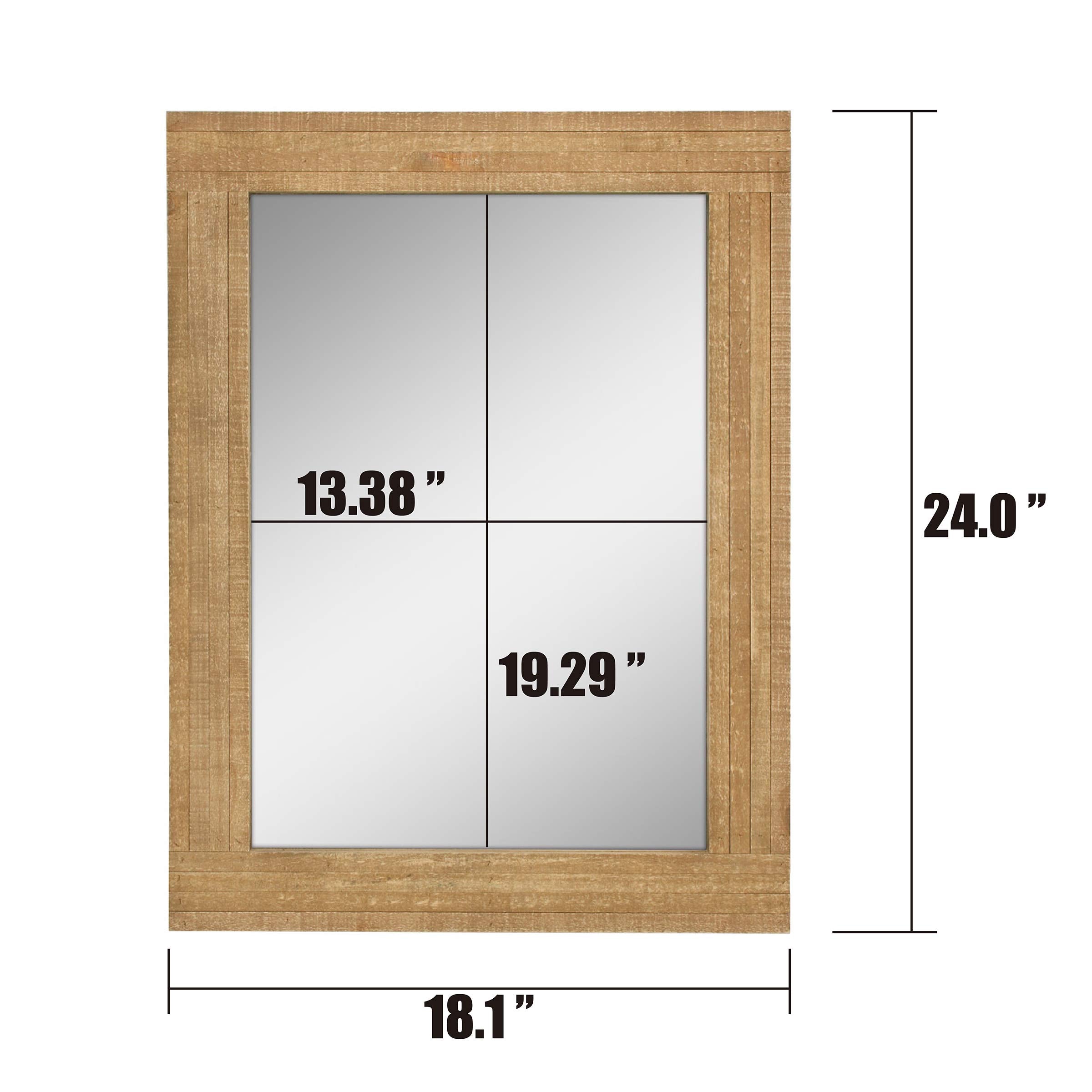 Stonebriar dos du miroir avec fixations en dents de scie pour installation rapide