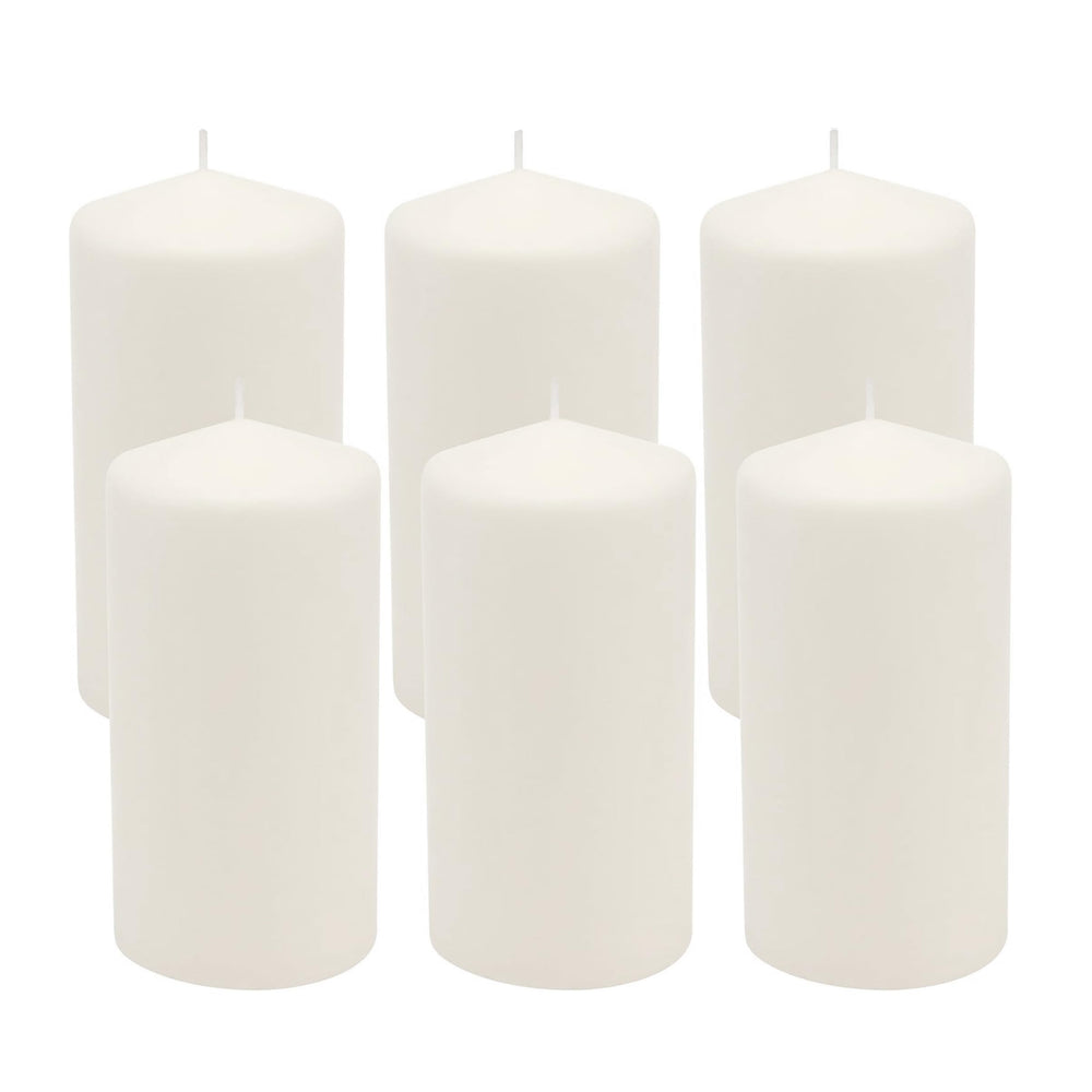 Stonebriar vue avant du lot de bougies blanches, élégance pour décor