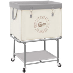 STORAGE MANIAC chariot face avant beige montrant capacité et design pratique