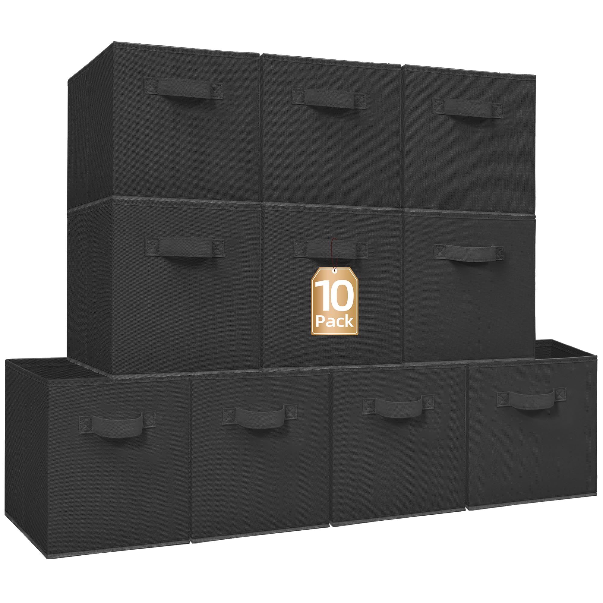 STORAGE MANIAC face avant de l'ensemble de dix cubes, rangement organisé