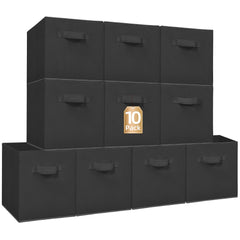 STORAGE MANIAC face avant de l'ensemble de dix cubes, rangement organisé