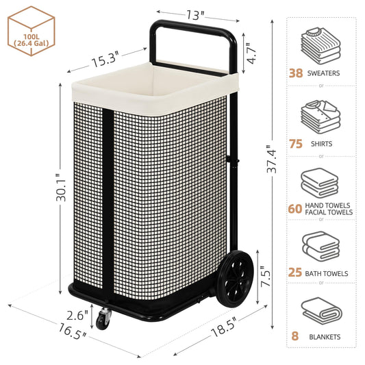 STORAGE MANIAC gros plan de la toile résistante et lavable pour durabilité