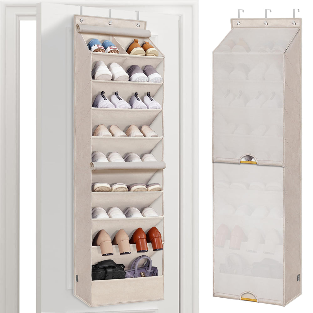 STORAGE MANIAC vue de face de l'organiseur suspendu, rangement vertical optimisé