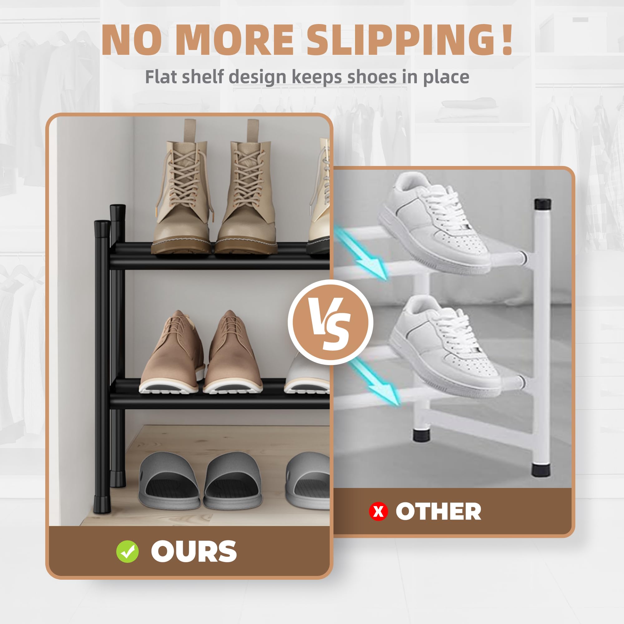 STORAGE MANIAC pieds antidérapants stabilité sur sols lisses