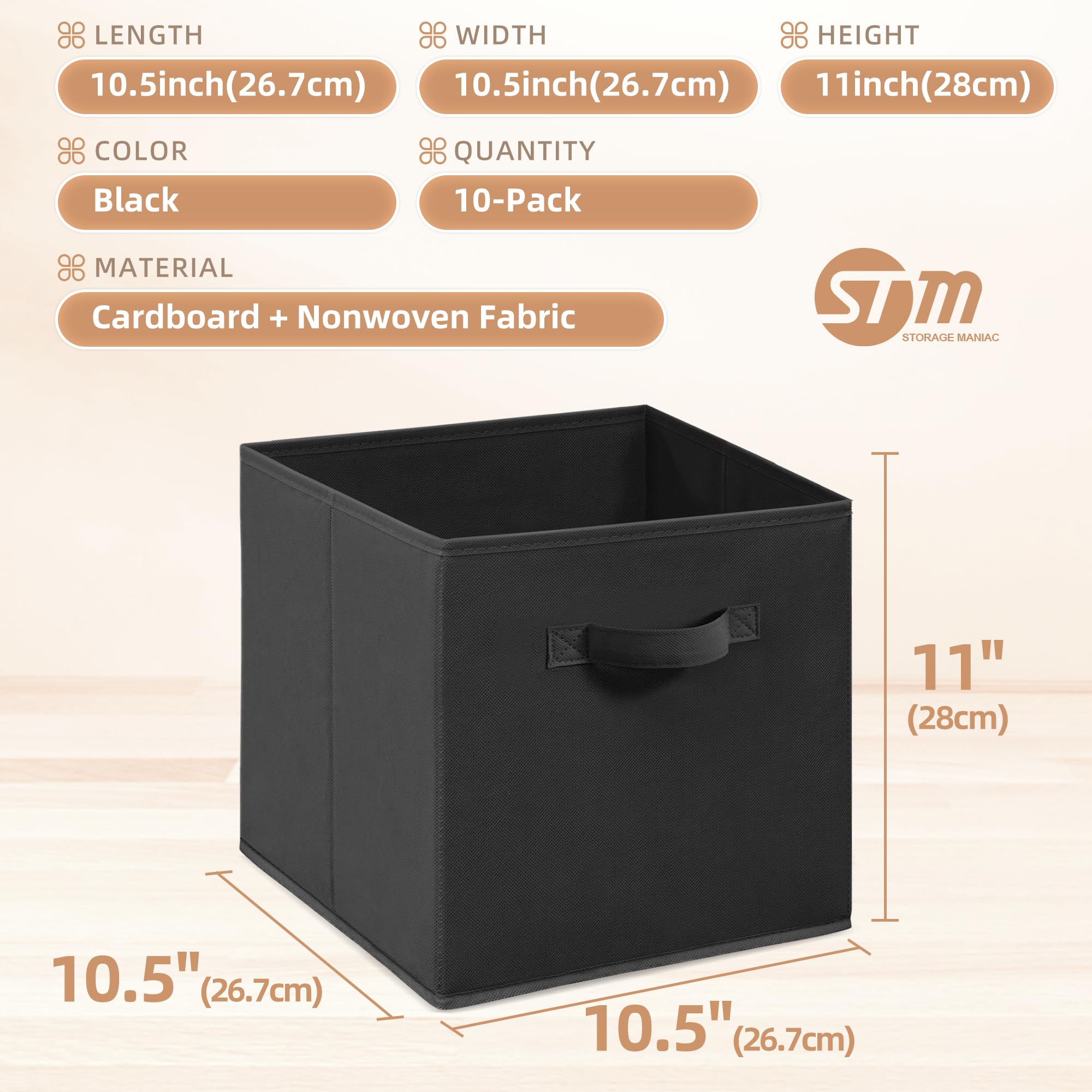 STORAGE MANIAC bac plié à plat, gain d'espace lors du rangement