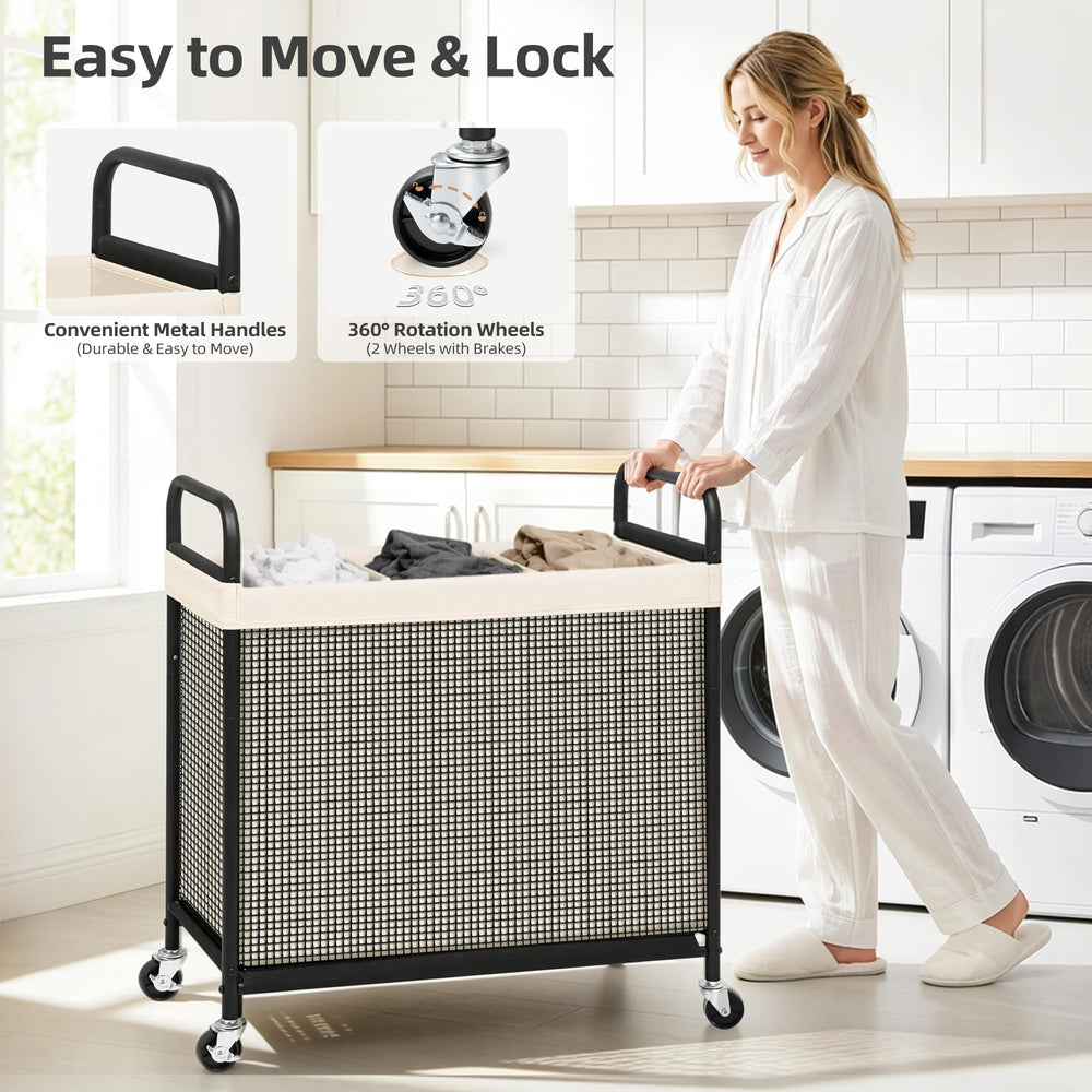 STORAGE MANIAC poignée métallique ergonomique facilitant le déplacement