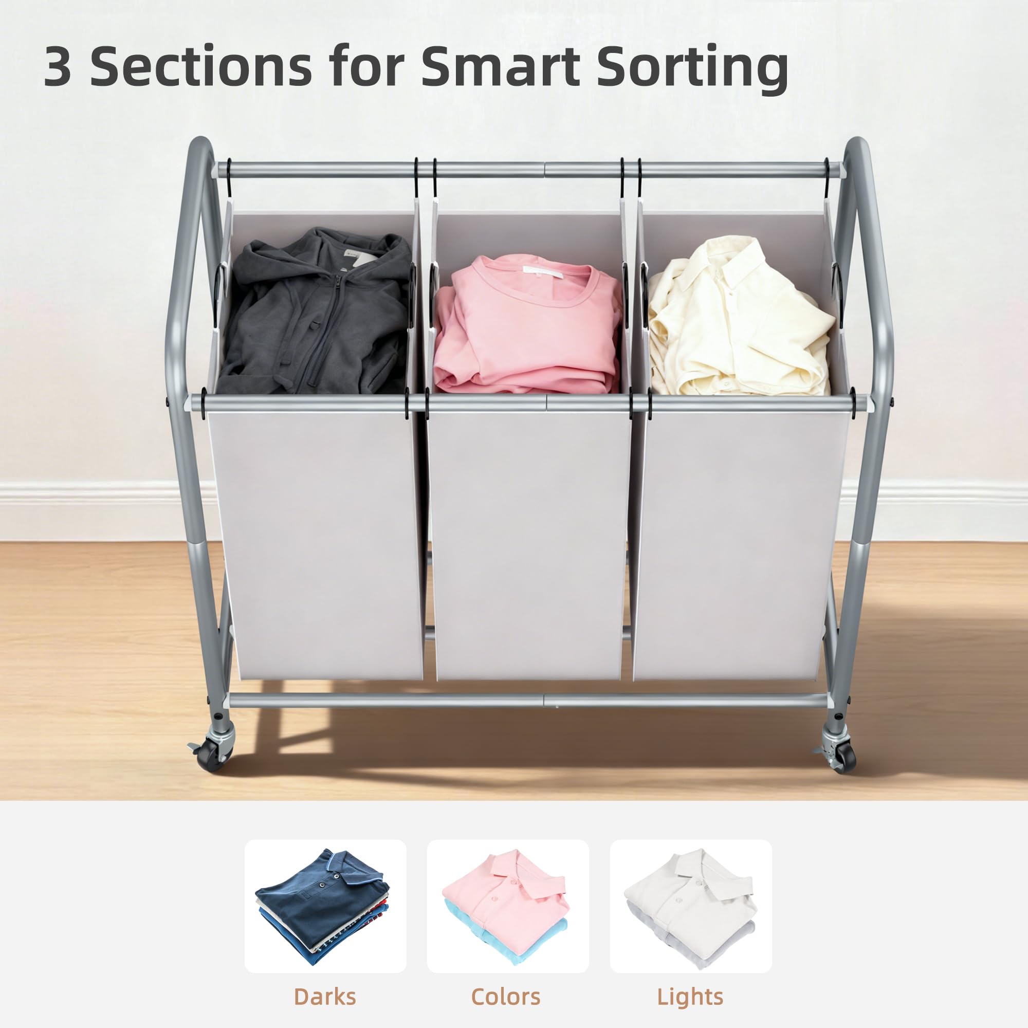 STORAGE MANIAC roues verrouillables montrant stabilité et sécurité