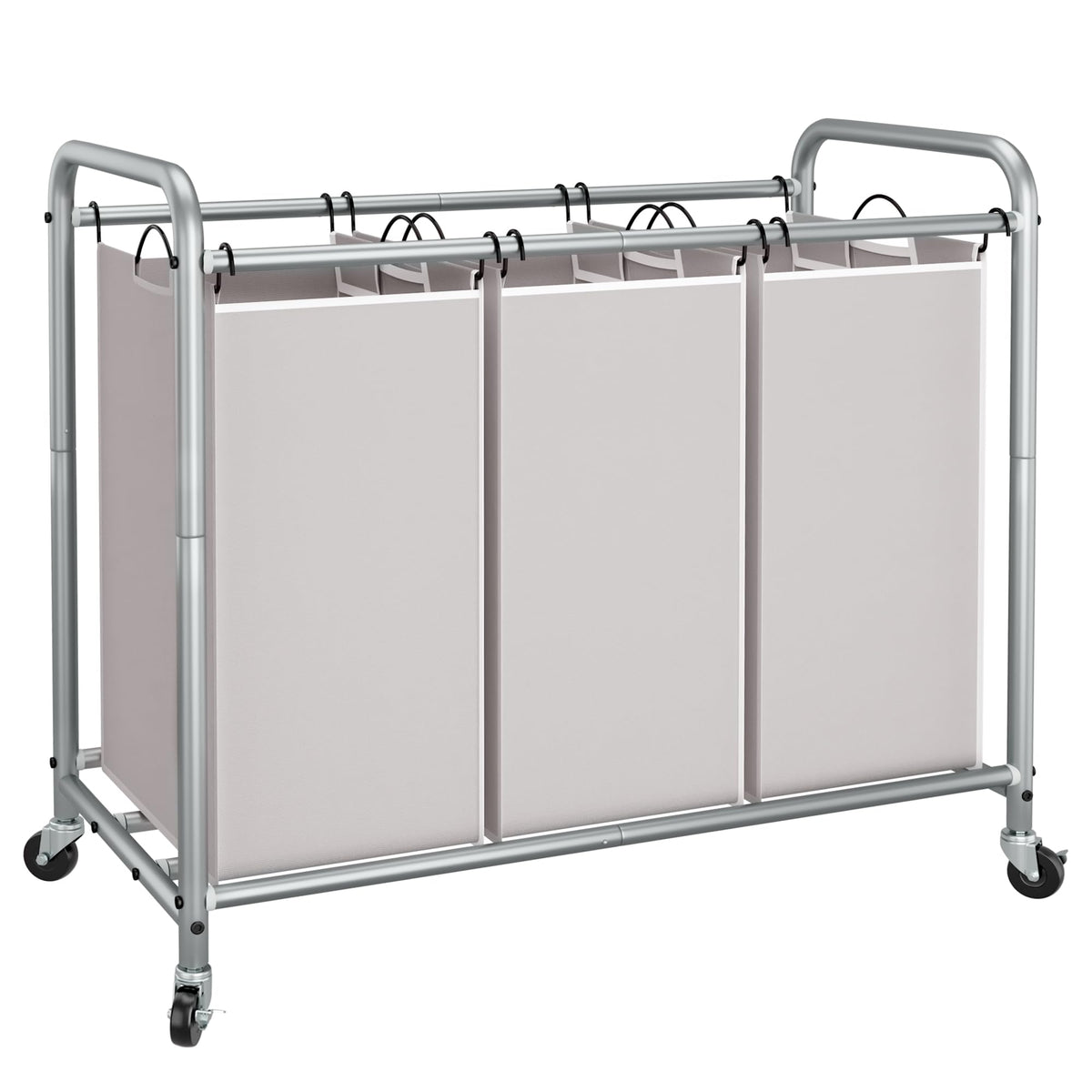 STORAGE MANIAC vue avant avec trois sacs et gain de rangement