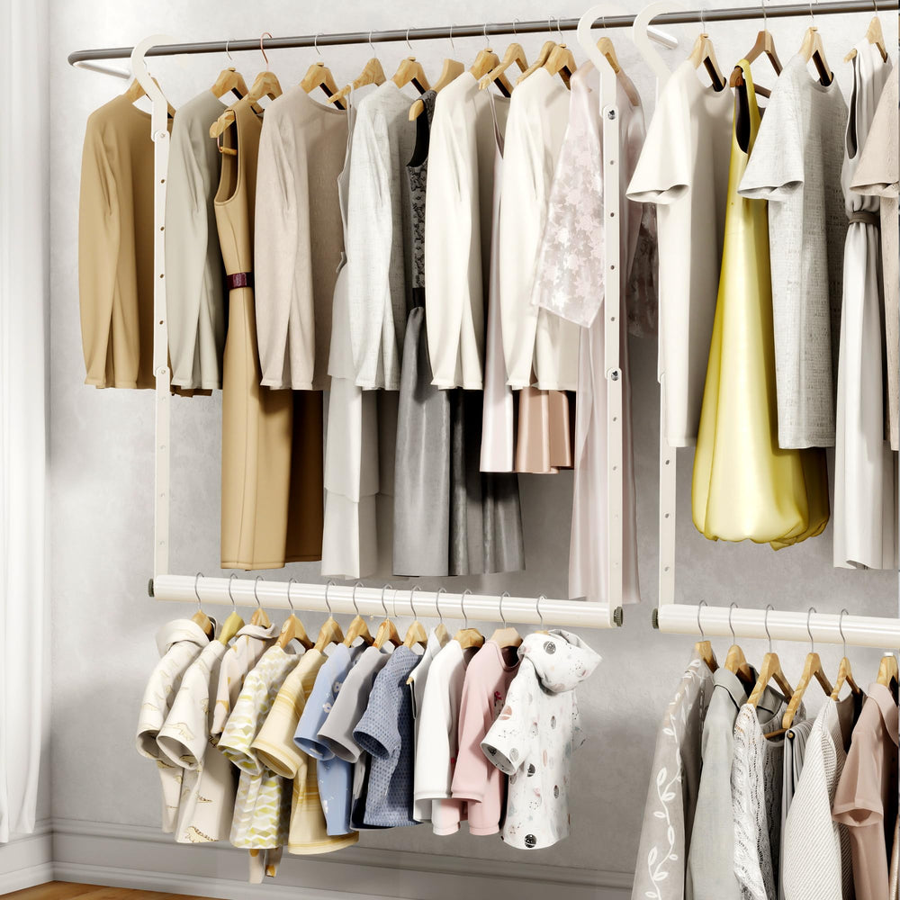 STORAGE MANIAC tringle utilisée pour vêtements d'enfants, autonomie encouragée