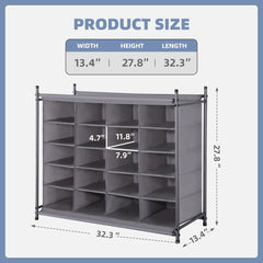 STORAGE MANIAC intérieur d'un casier montrant chaussure bien rangée