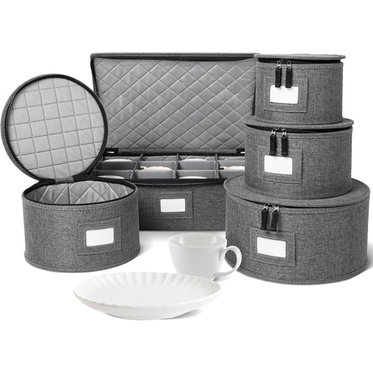 storageLAB ensemble 5 pièces en gris devant montrant protection élégante