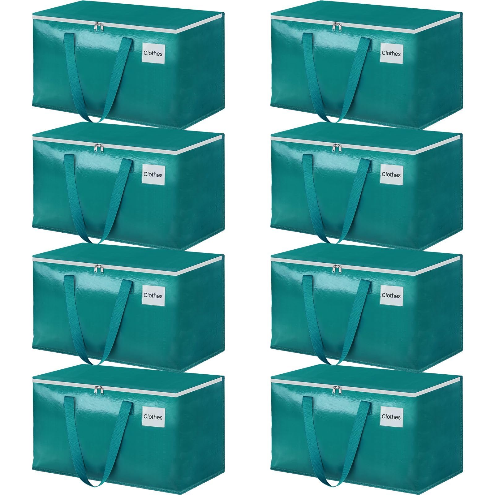 StorageRight vue avant du sac vert plein, solution de transport organisée