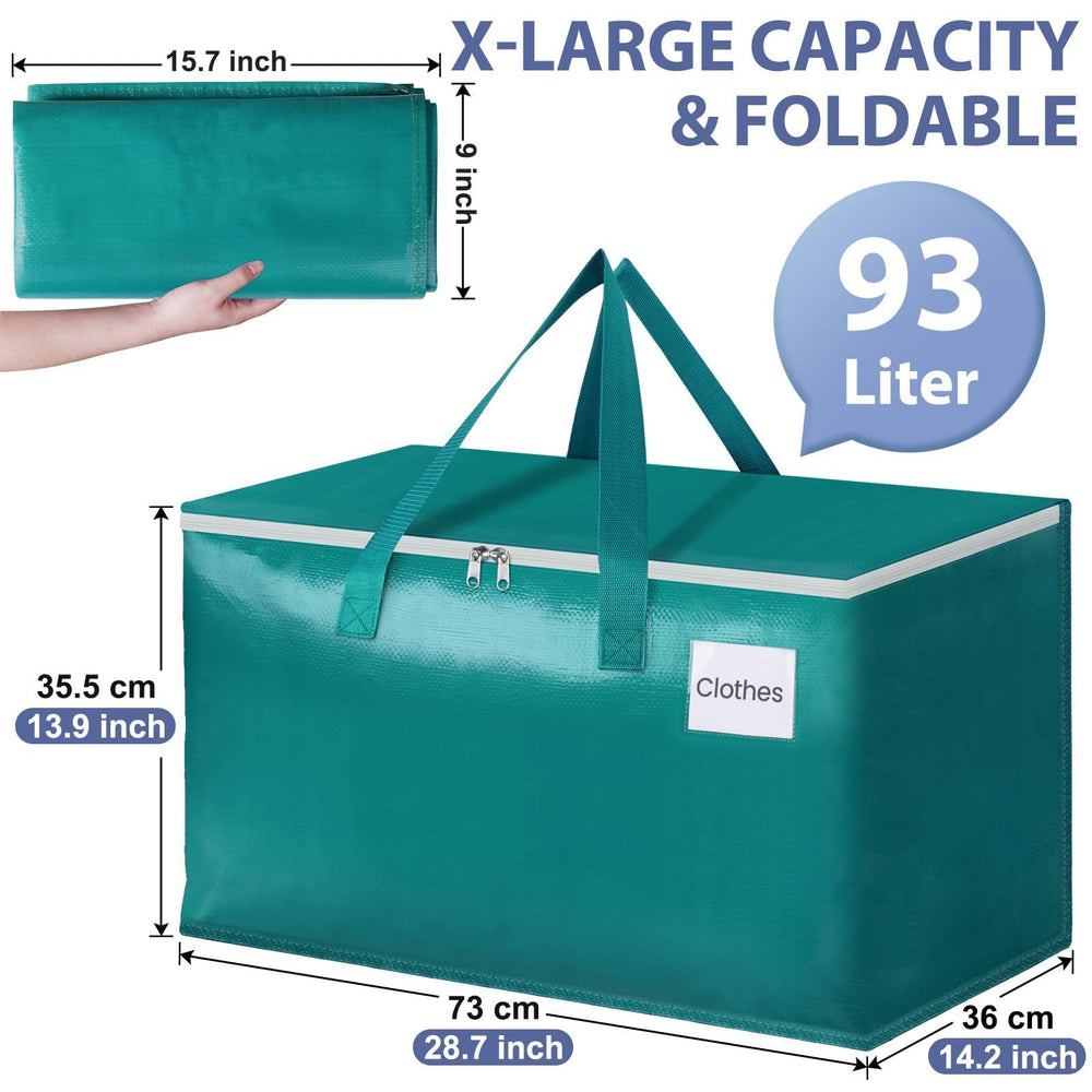 StorageRight gros plan tissu et double fermeture éclair, solidité durable